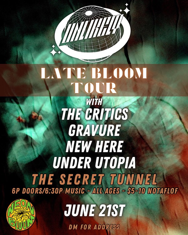 A flyer for the show